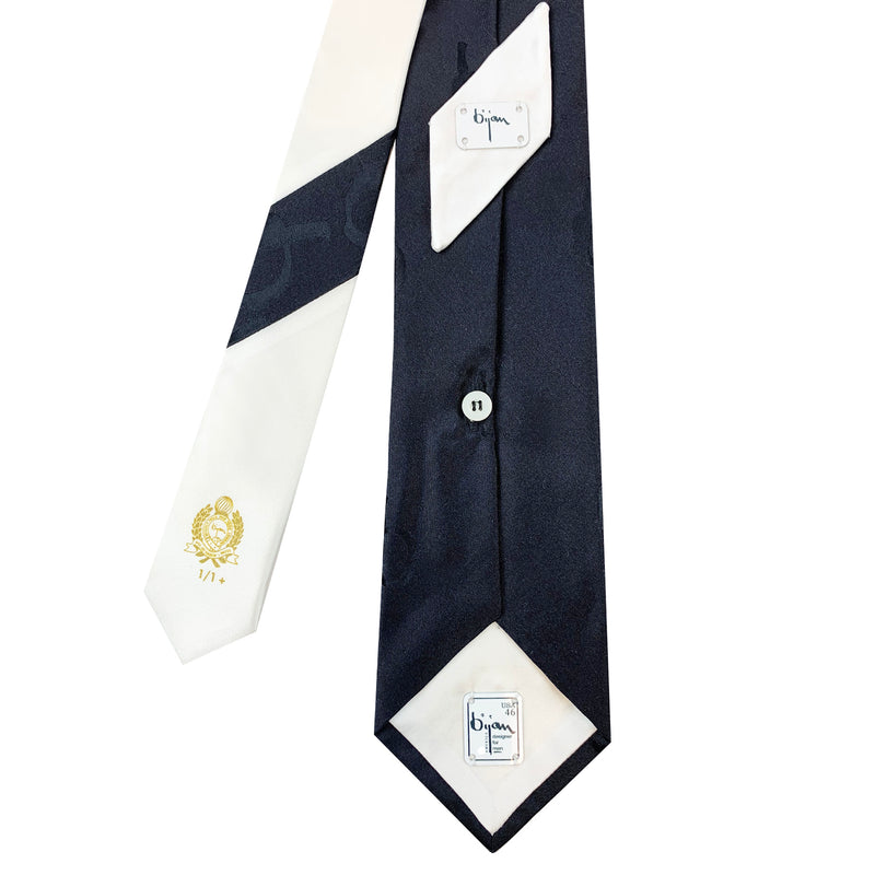 Limited Edition Special Silk Jacquard Bijan "b" Tie Set