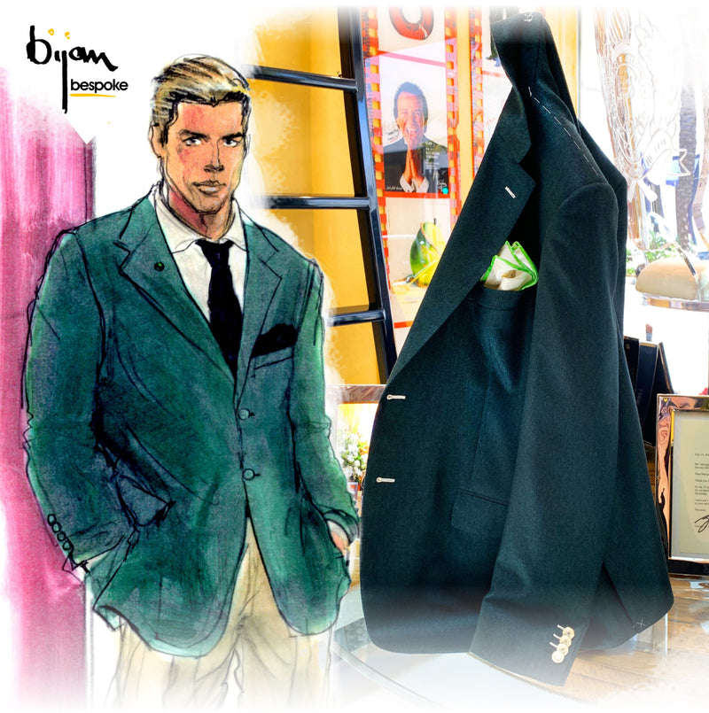 Special Order Dark Green Cashmere Jacket