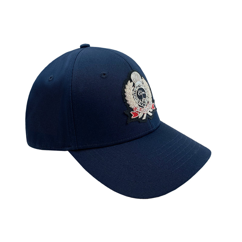 Navy with Silver Crest Cap