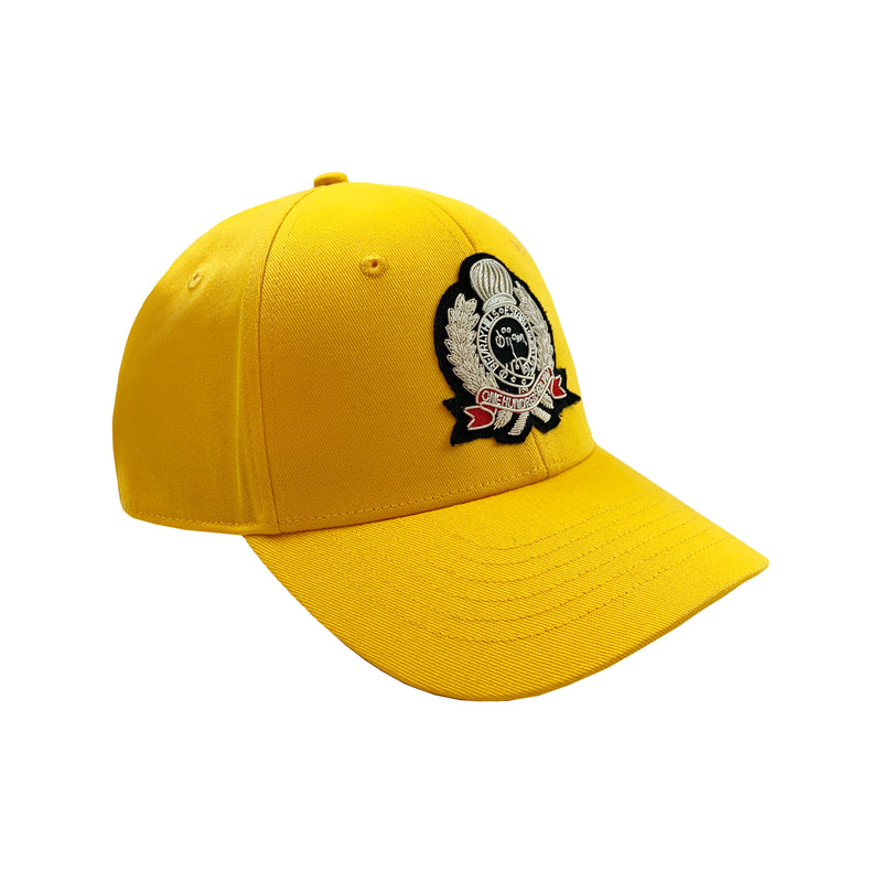 Bijan Yellow with Silver Crest Cap