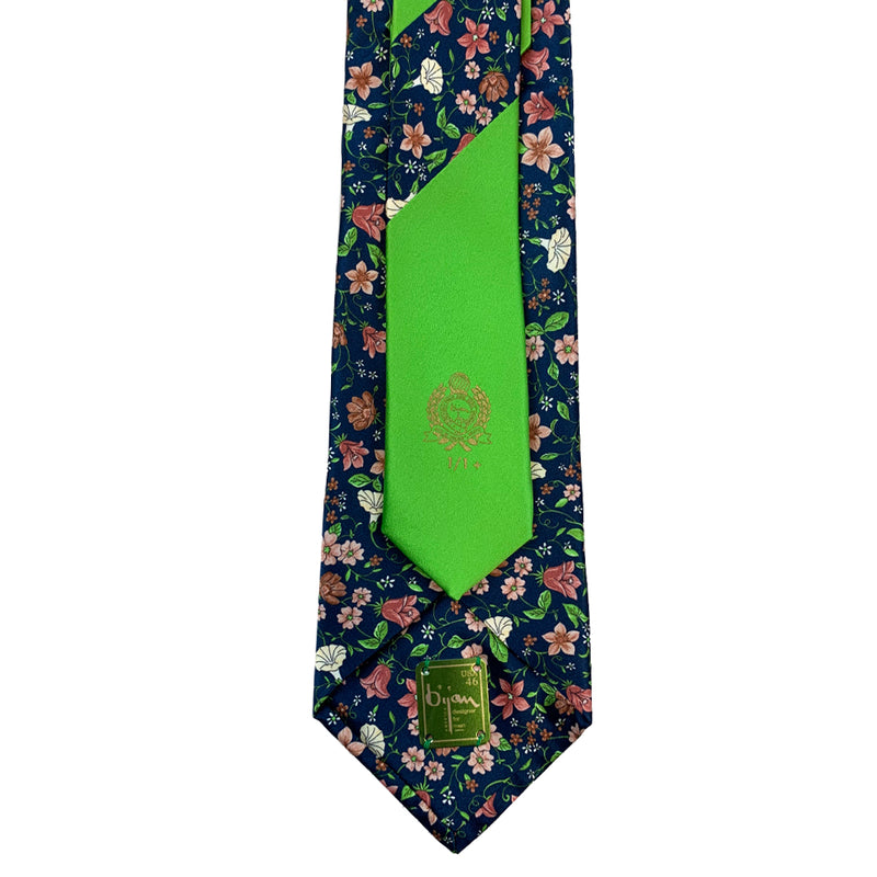 Bijan Floral Print Pure Silk Tie Set