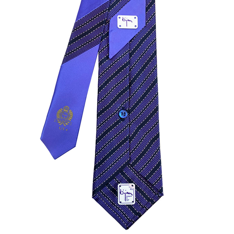 Bijan Purple Pure Silk Tie Set