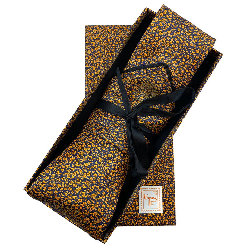 Bijan Pure Silk Tie Set