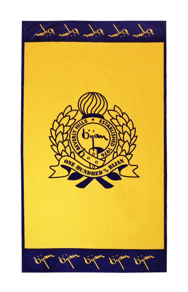 Bijan Yellow Beach Towel