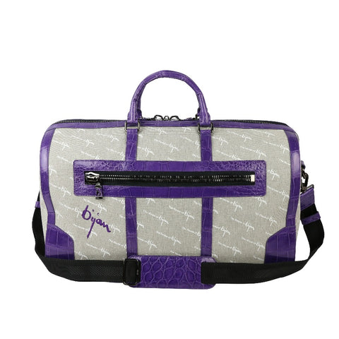 Bijan Purple Duffle Bag House of Bijan