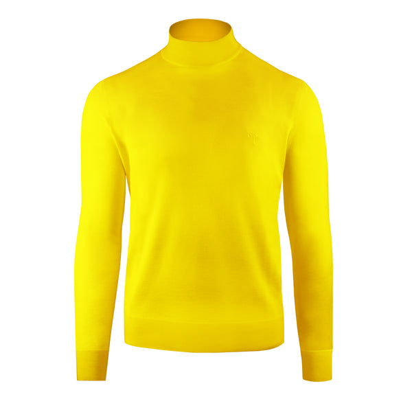 Yellow orders mock neck