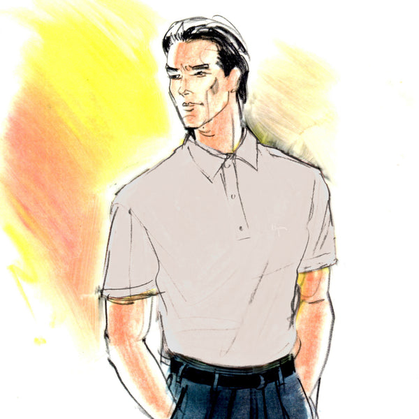White polo men outfit hotsell