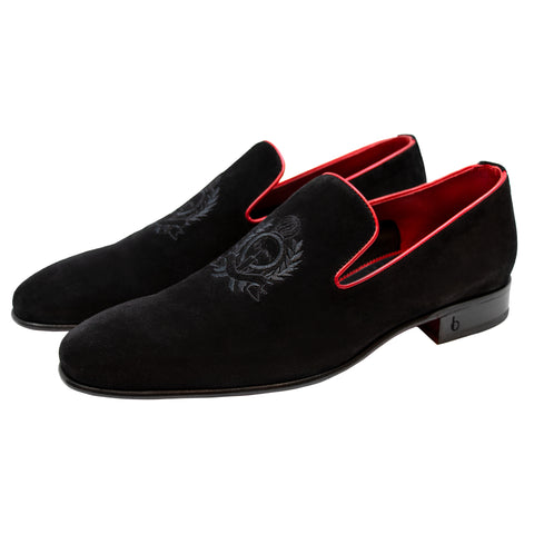 Dark red fashion suede shoes